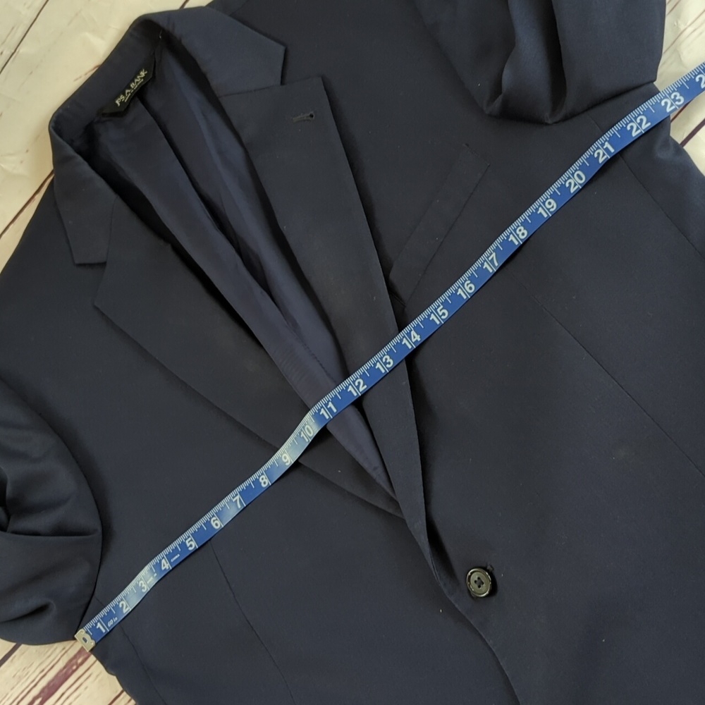 Jos. A. Bank Signature Collection Blazer, sports coat suit jacket, elbow patches - Picture 7 of 14